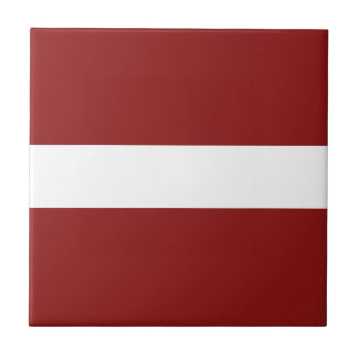 Latvia Flag Ceramic Tile