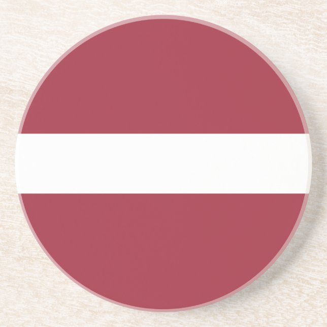 Latvia Flag Coaster (Front)