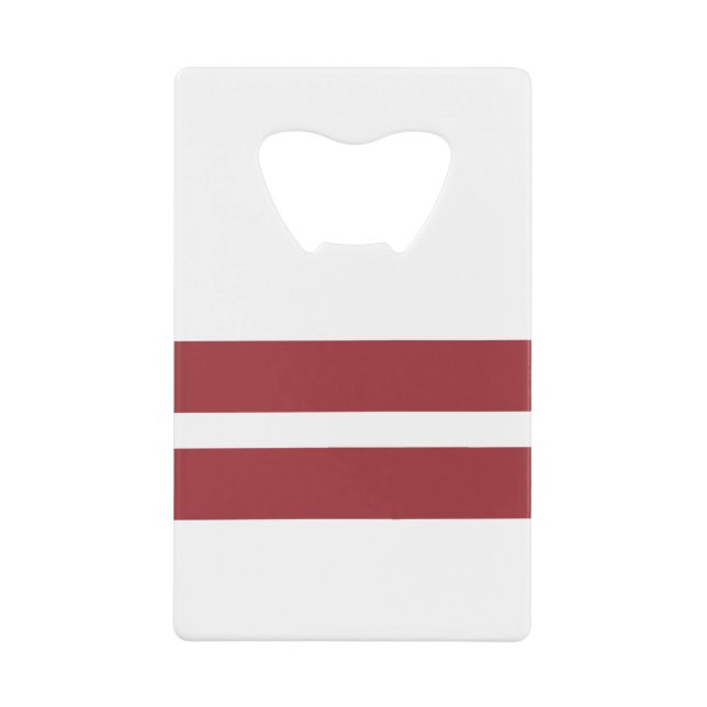Latvia Flag Credit Card Bottle Opener (Front)