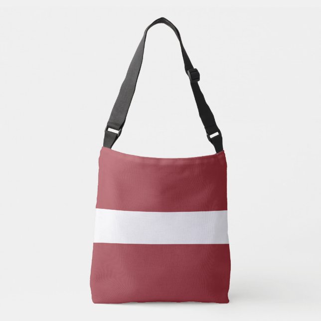 Latvia Flag Crossbody Bag (Front)