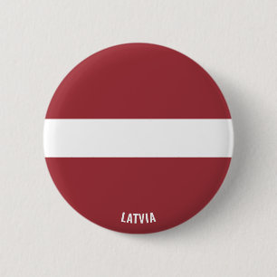 Latvia Flag Cute Patriotic Button