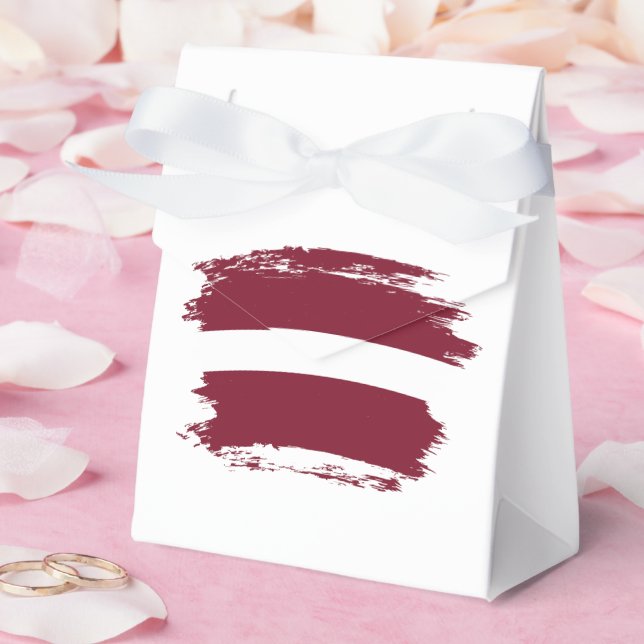 Latvia flag favor boxes (Wedding)