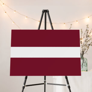 Latvia flag foam board