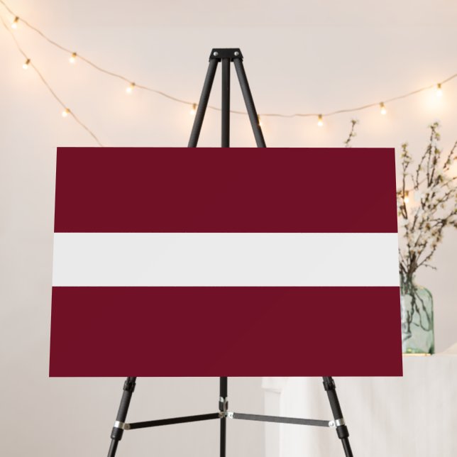 Latvia flag foam board (In Situ (Stand))