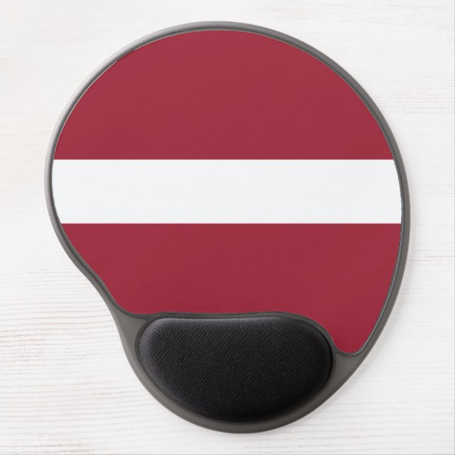 Latvia Flag Gel Mouse Pad (Front)
