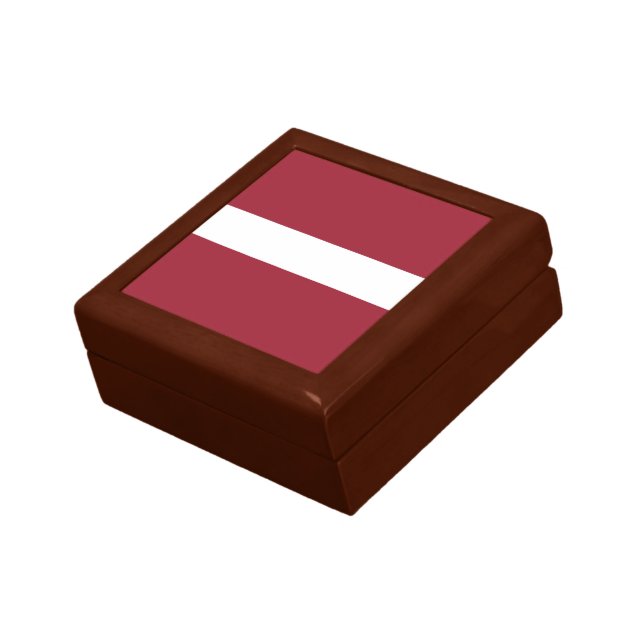 Latvia Flag Gift Box (Side)