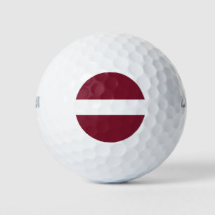 Latvia flag golf balls