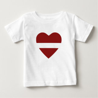 Latvia Flag Heart T-Shirt