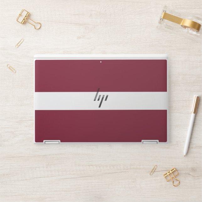 Latvia flag HP laptop skin (Desk)