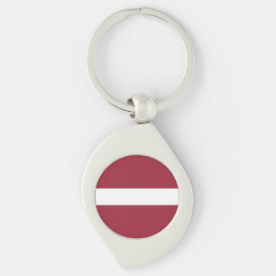 Latvia Flag Keychain