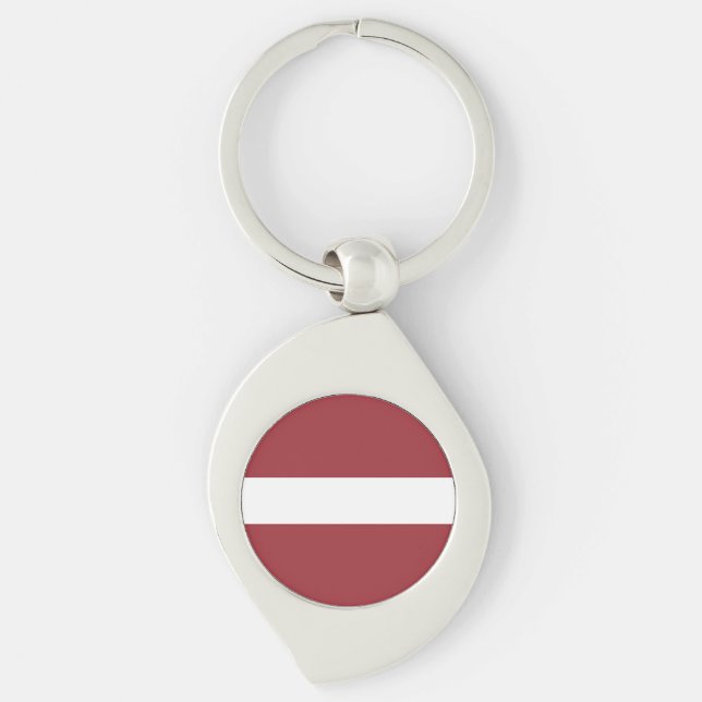 Latvia Flag Keychain (Front)