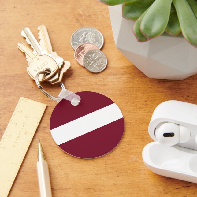 Latvia flag keychain (Desk)