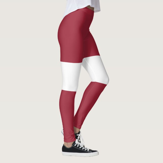 Latvia Flag Leggings (Right)