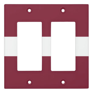 Latvia flag light switch cover