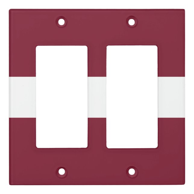 Latvia flag light switch cover (Front)