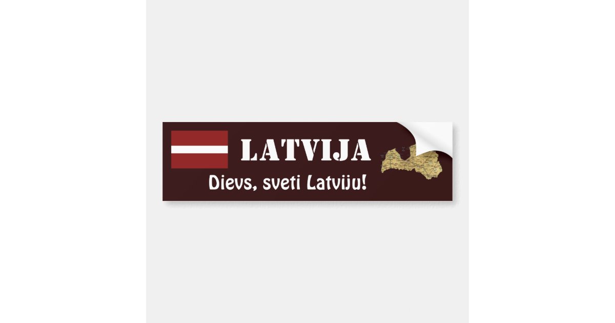 Latvian Flag Sticker Decal - Self Adhesive Vinyl - Weatherproof