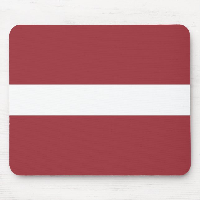 Latvia Flag Mouse Pad (Front)