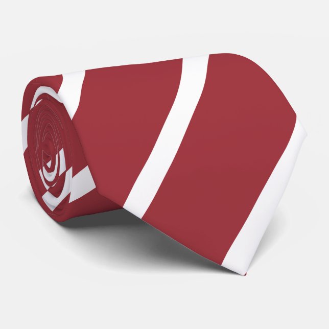 Latvia Flag Neck Tie (Rolled)
