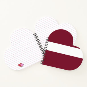 Latvia flag notebook