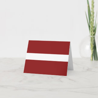 Latvia Flag Notecard
