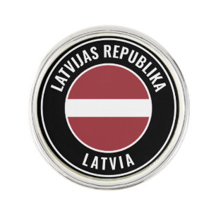 Latvia Flag Patriotic Lapel Pin