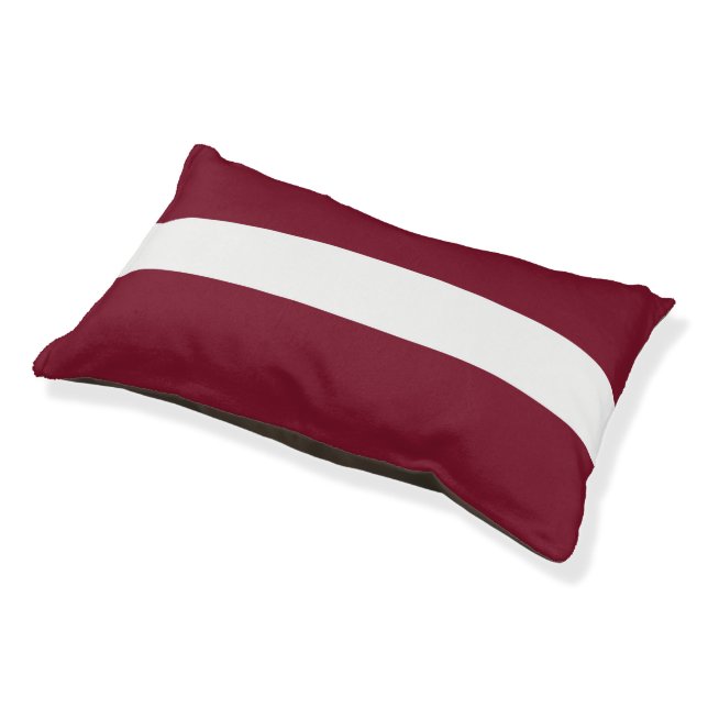 Latvia flag pet bed (Angled)