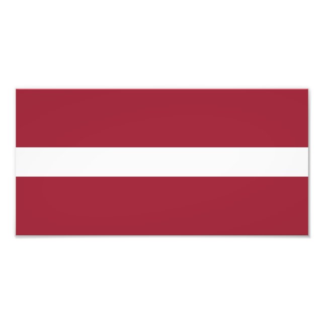 Latvia Flag Photo Print (Front)