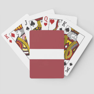 Latvia Flag Poker Cards