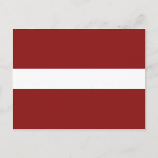 Latvia Flag Postcard