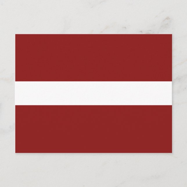 Latvia Flag Postcard (Front)