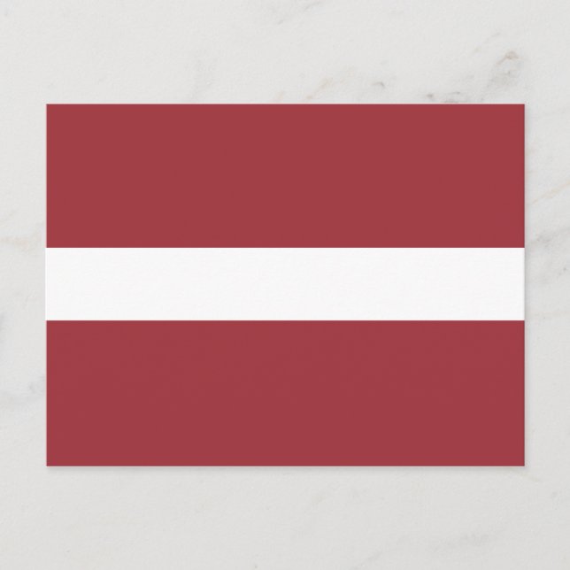 Latvia Flag Postcard (Front)