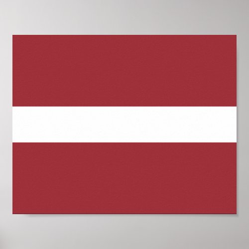 Latvia Flag Poster