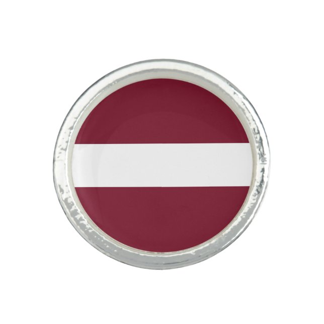 Latvia flag ring (Front)