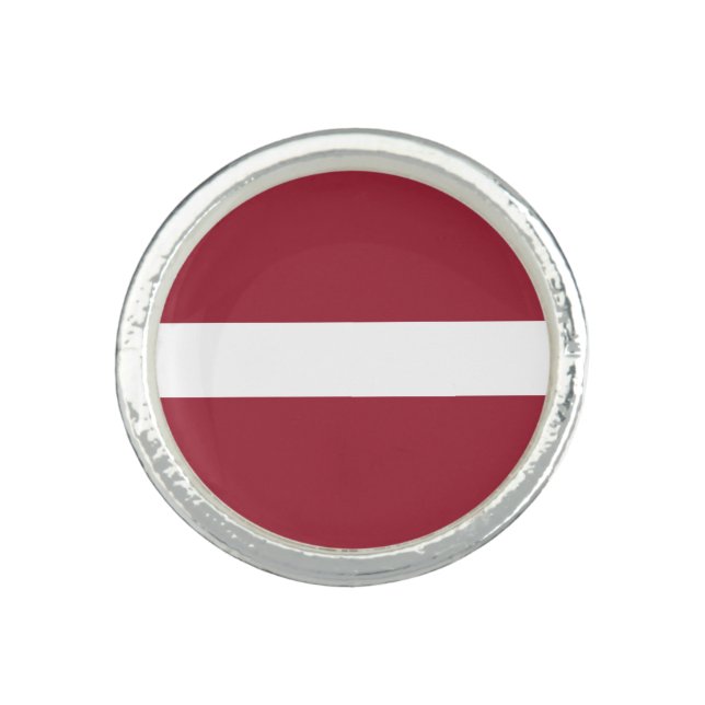 Latvia Flag Ring (Front)
