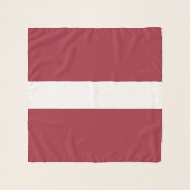 Latvia Flag Scarf (Front)