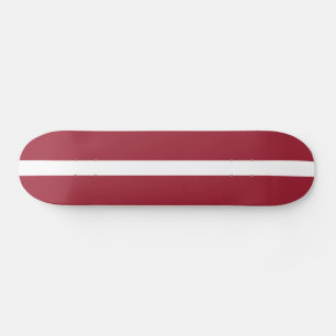 Latvia Flag Skateboard
