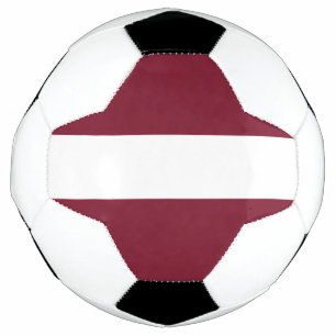 Latvia flag soccer ball