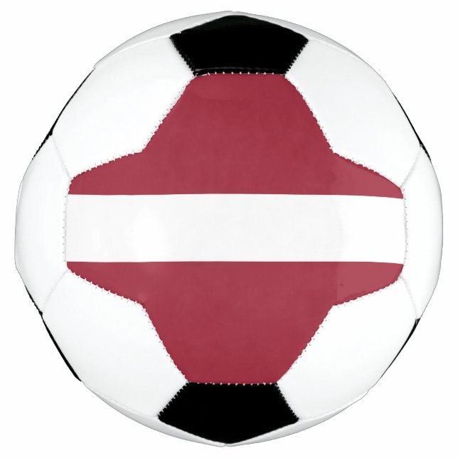 Latvia Flag Soccer Ball (Front)