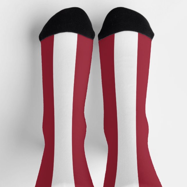 Latvia Flag Socks (Top)