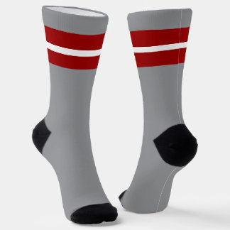 Latvia flag socks