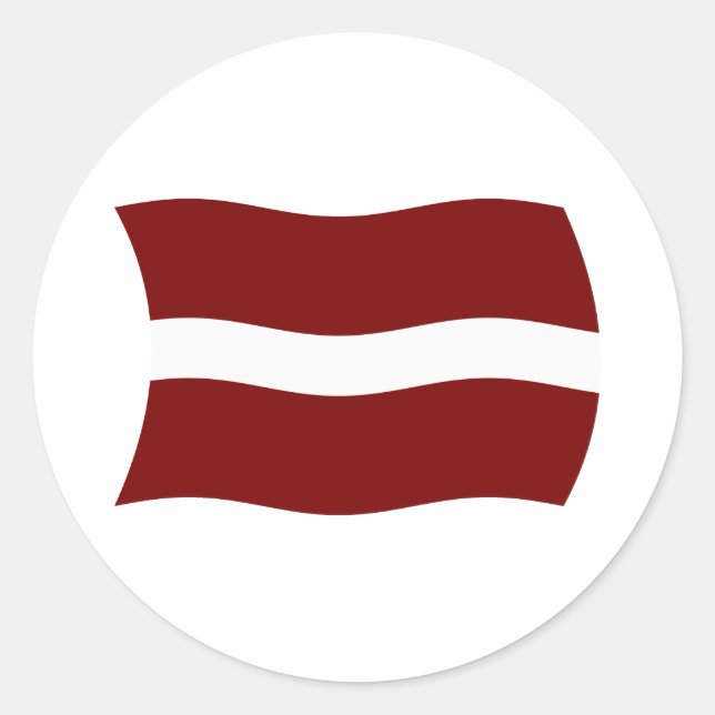 Latvia Flag Sticker (Front)