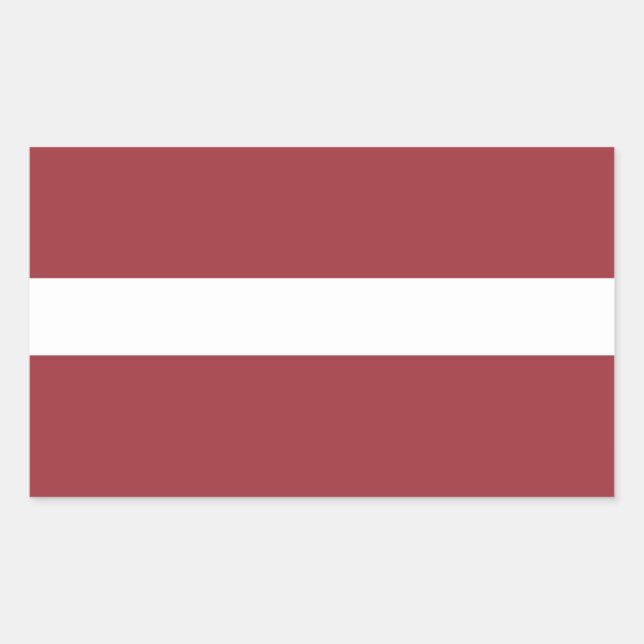 Latvia Flag Stickers* Rectangular Sticker (Front)