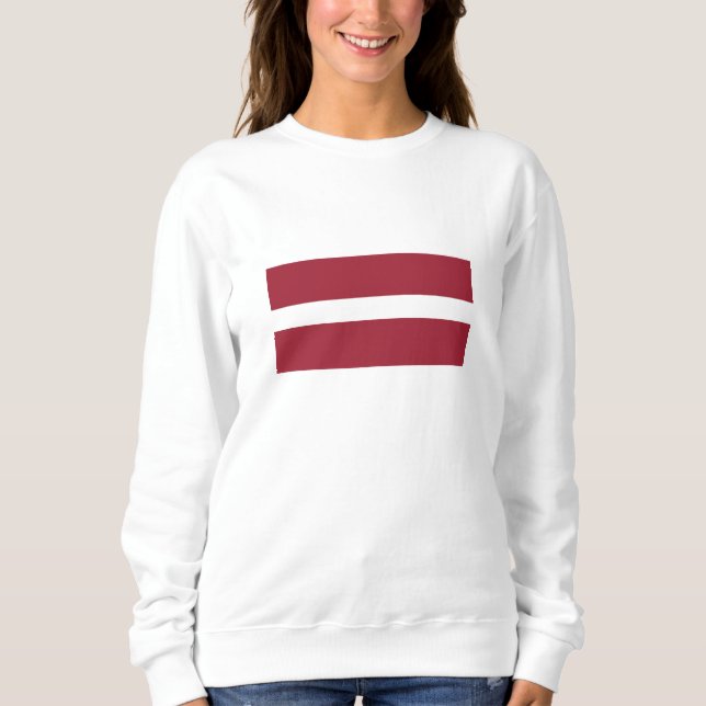 Latvia Flag Sweatshirt (Front)