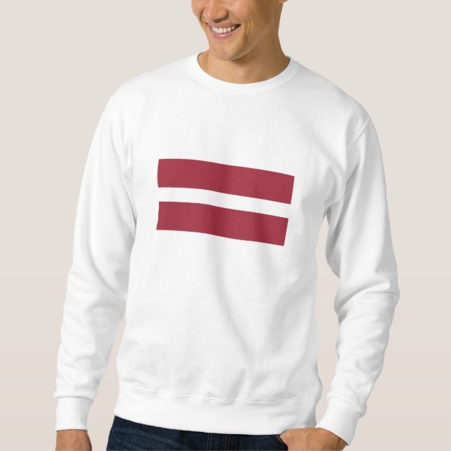 Latvia Flag Sweatshirt (Front)