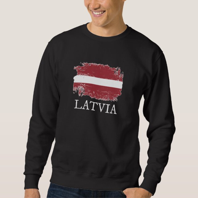 Latvia Flag Sweatshirt (Front)