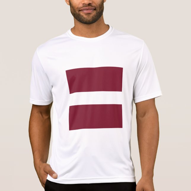 Latvia flag T-Shirt (Front)