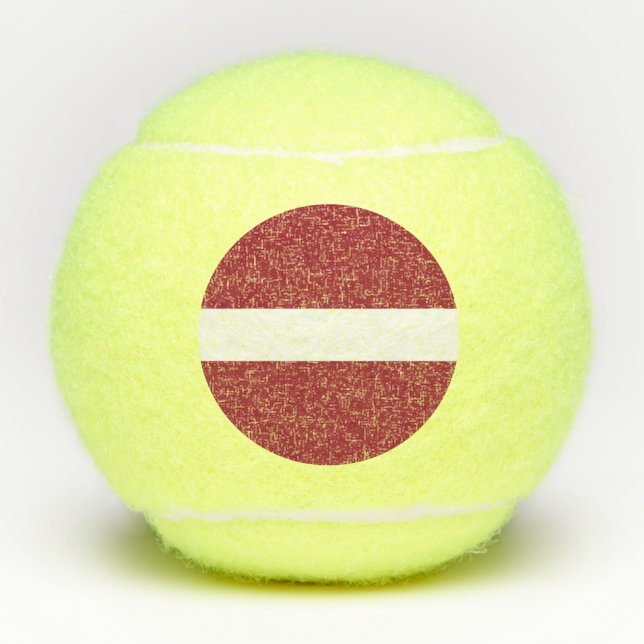 Latvia Flag Tennis Balls (Front)