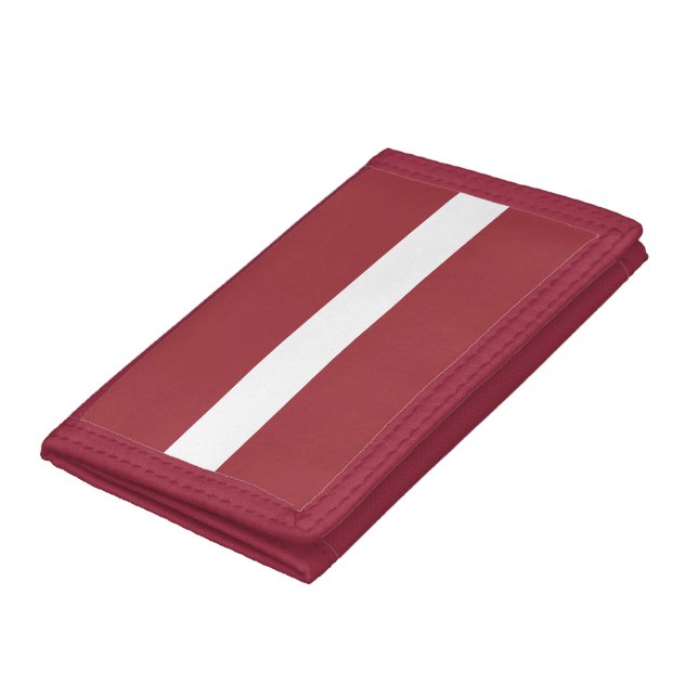 Latvia Flag Trifold Wallet (Bottom)