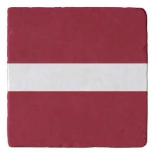 Latvia Flag Trivet