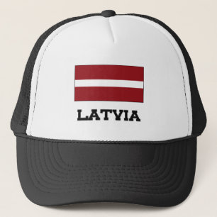Latvia Flag Trucker Hat